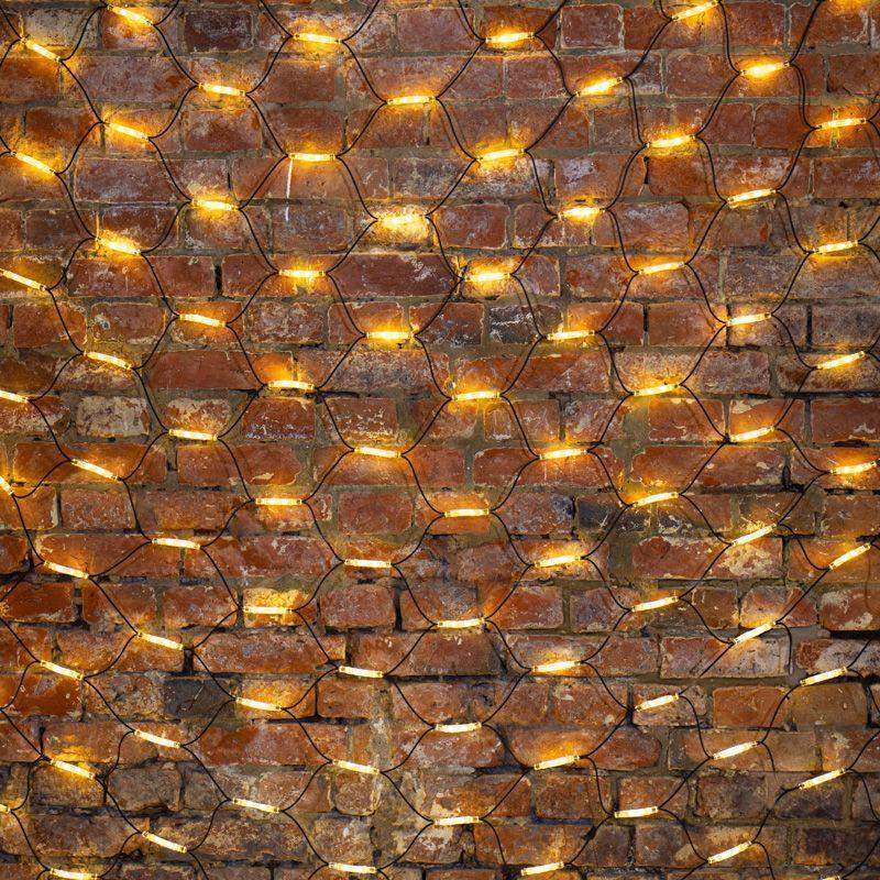  Гирлянда светодиодная "Сеть" 2х3м 432LED тепл. бел. 40Вт 220-240В IP67 провод каучук черн. Neon-Night 217-126 фото в каталоге от BTSprom.by