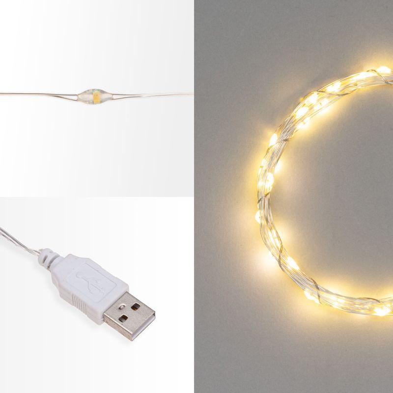 гирлянда светодиодная "роса" 10м 100led тепл. бел. 1вт ip20 usb neon-night 315-976 от BTSprom.by