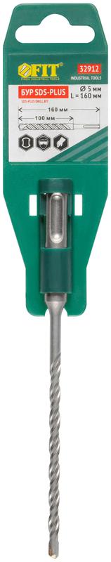  Бур по бетону SDS PLUS с двойн. резьбой 5х160мм FIT 32912 фото в каталоге от BTSprom.by