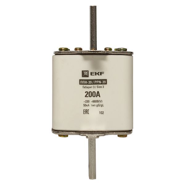  Вставка плавкая ППН-39 630/200А габарит 3 PROxima EKF fus-39/630/200 фото в каталоге от BTSprom.by