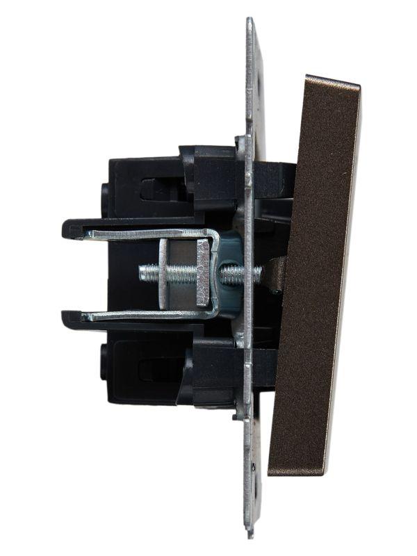  Выключатель проходной 1-кл. СП BRITE ВС10-1-6-БрТБ 10А механизм бронза IEK BR-V12-0-10-K45 фото в каталоге от BTSprom.by