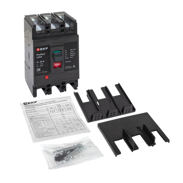  Выключатель автоматический 3п 40А 15кА LS63 ProPact EKF mccb-63-15-3-40-ls фото в каталоге от BTSprom.by