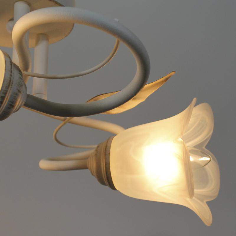 светильник "бонни" 131 (плафон ландыш) нпб 01-3х60-205 е14 [им] потолочн. бел. зол. элетех 1005405118 от BTSprom.by