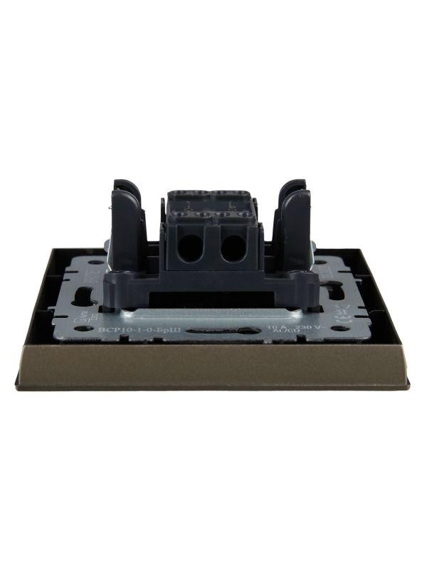  Выключатель 1-кл. СП BRITE ВСР10-1-0-БрШ 10А в сборе шампань IEK BR-V10-0-10-K37-F фото в каталоге от BTSprom.by