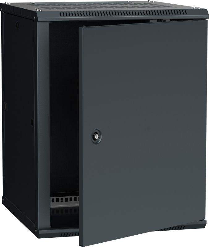 шкаф 19дюйм linea w 18u 600х600мм настен. метал. дверь ral9005 itk lwr5-18u66-mf от BTSprom.by