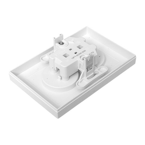  Розетка 2-м СП Эпика 16А без заземл. без защ. шторок с рамкой механизм бел. EKF UP1-SOW-200 фото в каталоге от BTSprom.by