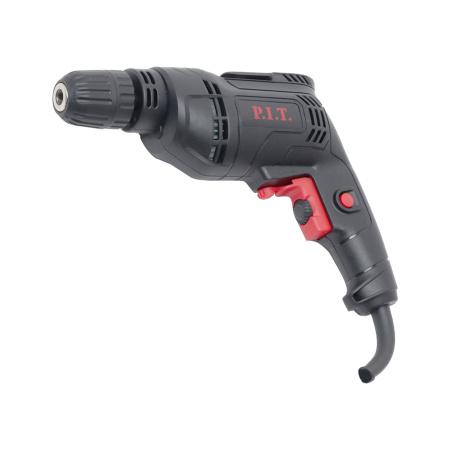 дрель электрическая pbm10-c (550вт бзп 10мм 0-3300об/мин фиксатор оборотов скоба для ремня) p.i.t. pbm10-c от BTSprom.by