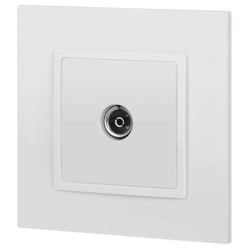  Розетка телевизионная одиночная TV 1мод. Elegance 14-3101-01 IP20 бел. Эра Б0034290 фото в каталоге от BTSprom.by