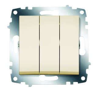 выключатель 3-кл. 1мод. сп cosmo 10а ip20 механизм крем. abb 619-010300-254 от BTSprom.by