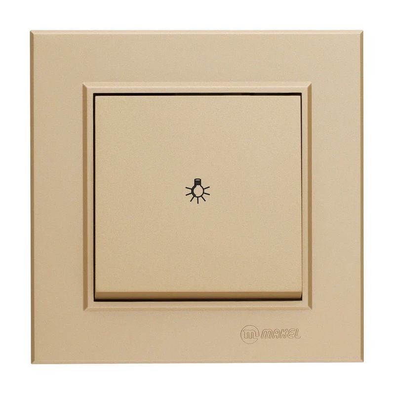 кнопка таймера 1-кл. сп karea 10а ip20 латунь makel 56057004 от BTSprom.by