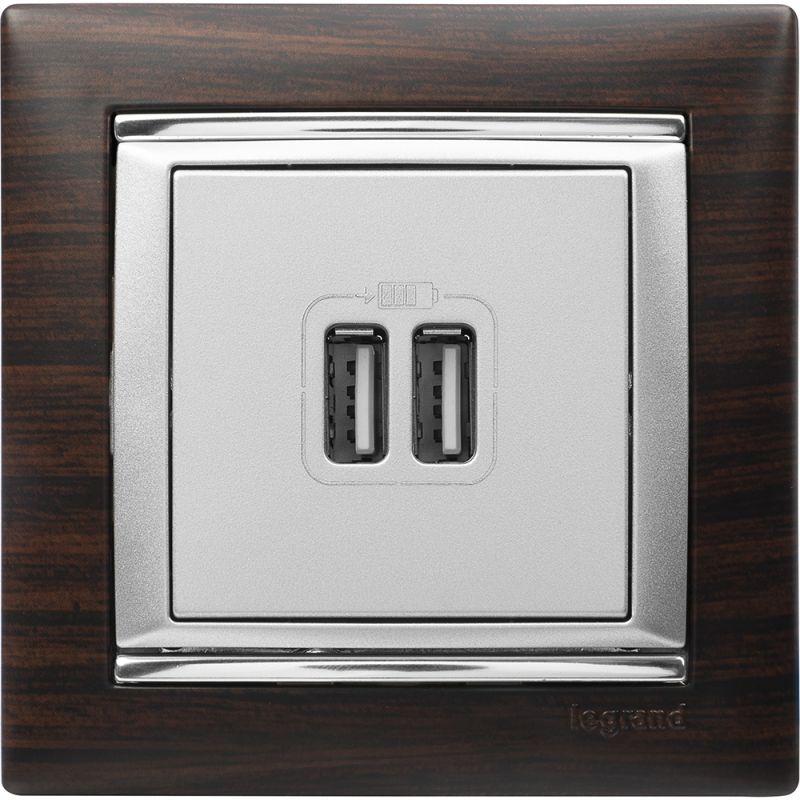  Рамка 1-м Valena темн. дерево/сереб. Leg 770371 фото в каталоге от BTSprom.by