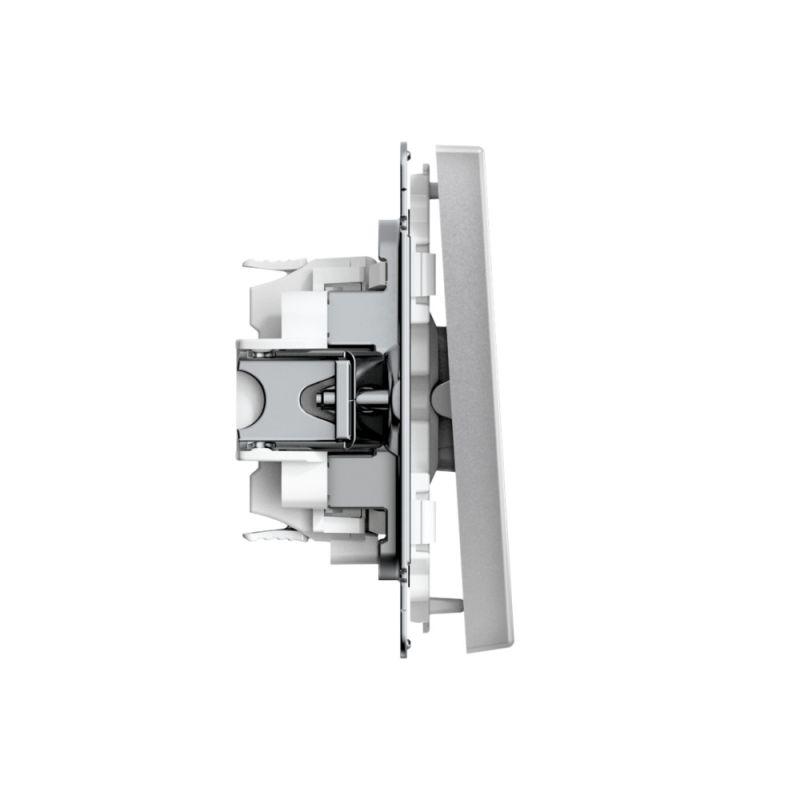  Переключатель 1-кл. ArtGallery 10AX быстрозажим. клем. механизм алюм. SE GAL000361S фото в каталоге от BTSprom.by