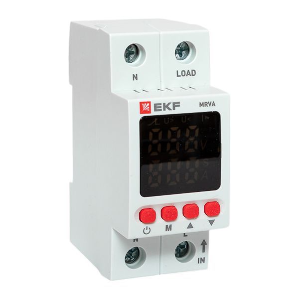 реле напряжения и тока 2мод. mrva 63а с дисплеем ekf mrva-63a-v2 от BTSprom.by