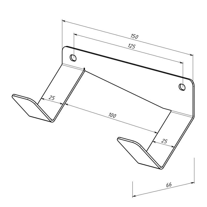  Держатель для шуруповертов настенный боковой черн. Rexant 38-0685 фото в каталоге от BTSprom.by