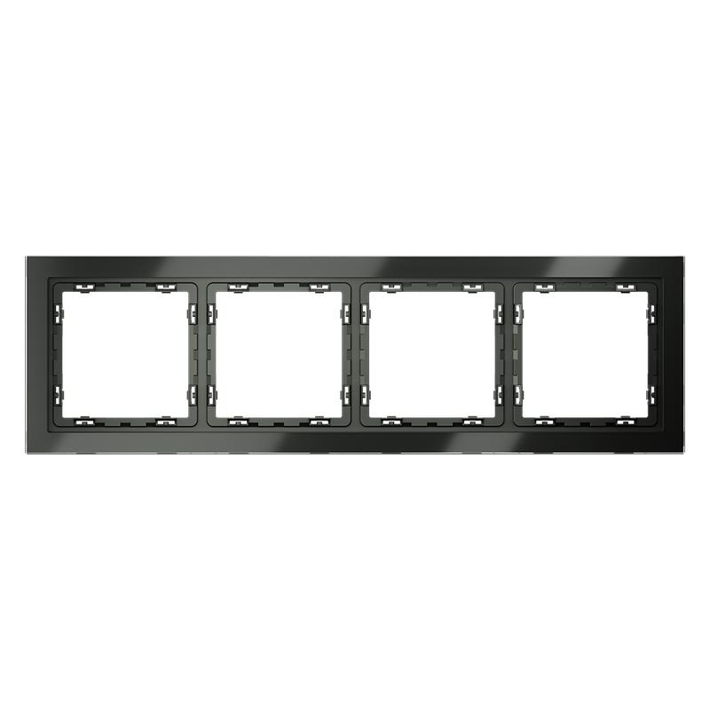  Рамка 4-м S70 стеклян. титан Voltum VLS110406 фото в каталоге от BTSprom.by