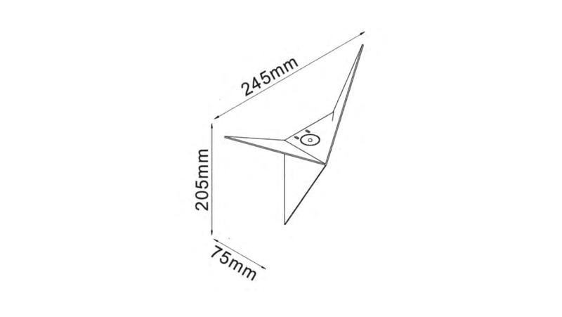 Бра декоративное TRIK GW-9103-3-BL-WW 3Вт 3000К IP20 черн. DesignLed 00-00002089 фото в каталоге от BTSprom.by