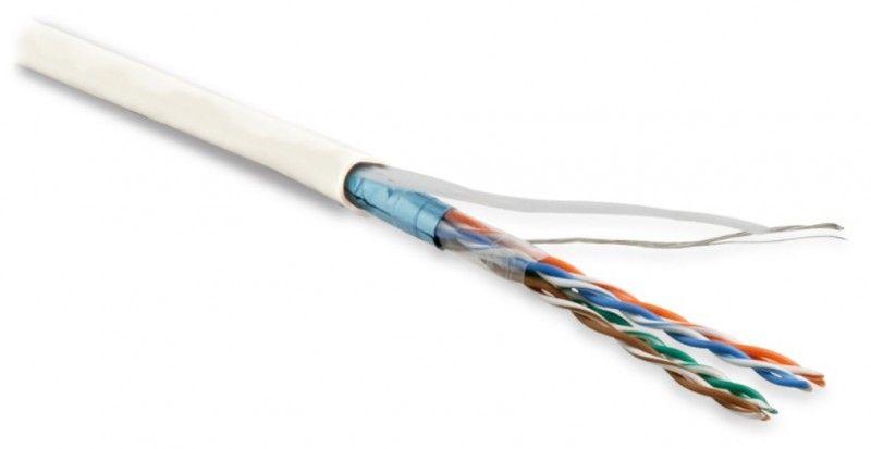 кабель витая пара экранир. f/utp кат.5e 4 пары 26 awg мж patch экран-фольга lszh нг(а)-hf -20град.c-+75град.c futp4-c5e-p26-in-lszh-wh-305 бел. (уп.305м) hyperline 236865 от BTSprom.by
