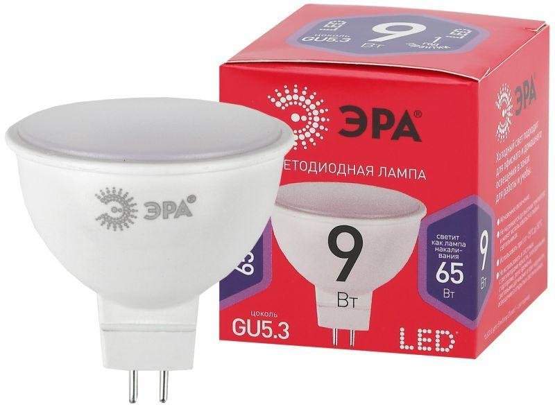 лампа светодиодная red line led mr16-9w-865-gu5.3 r 9вт mr16 софит 6500к холод. бел. gu5.3 эра б0045353 от BTSprom.by