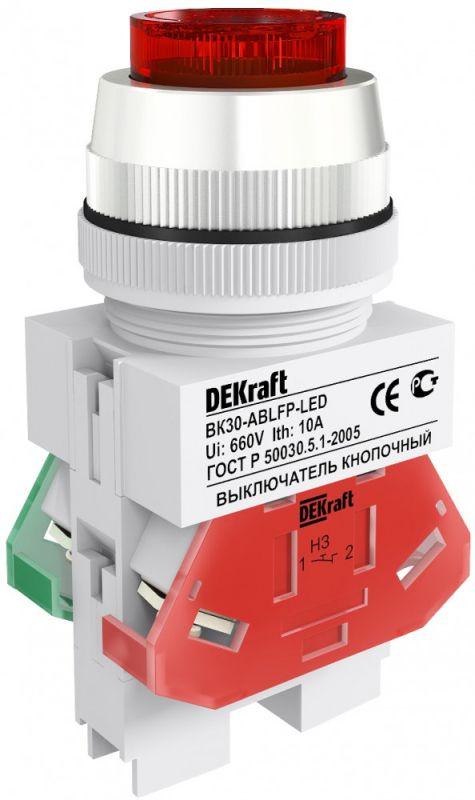 выключатель кнопочный led ablfp вк-30 d30мм 220в красн. dekraft 25048dek от BTSprom.by выключатель кнопочный led ablfp вк-30 d30мм 220в красн. dekraft 25048dek от BTSprom.by