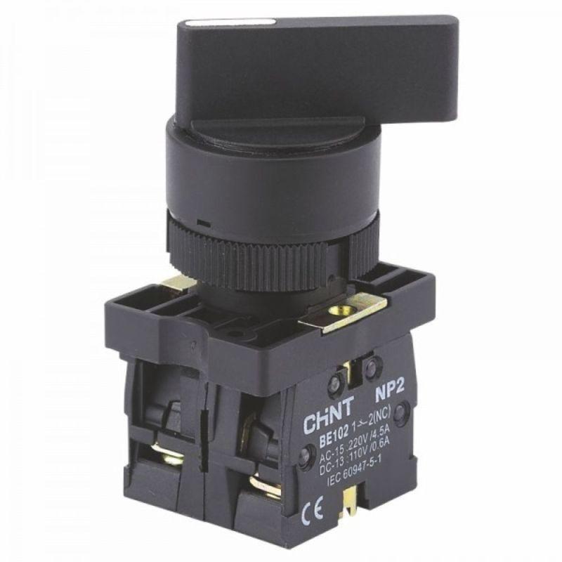 переключатель np2-ej25 2 полож. с фиксацией 1нз +1но ip40 chint 574824 от BTSprom.by