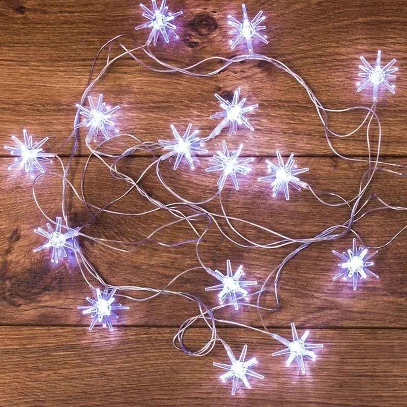 гирлянда светодиодная "снежинки" 2.8м 20led бел. 1вт ip20 neon-night 303-036 от BTSprom.by