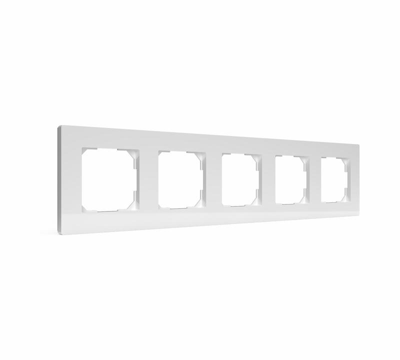  Рамка 5-м Pixel бел. TOKOV ELECTRIC TKE-PX-RM5-C01 фото в каталоге от BTSprom.by