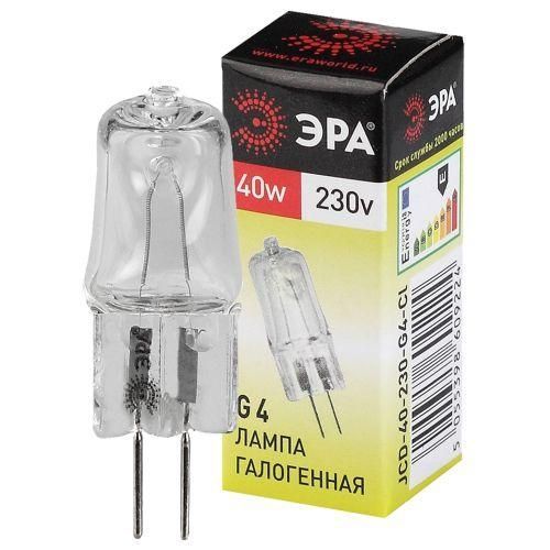 лампа галогенная g4-jcd-40w-230v-cl 40вт g4 230в эра c0039280 от BTSprom.by