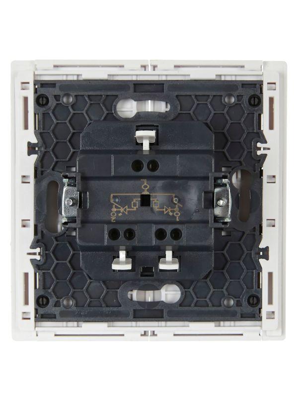  Выключатель 2-кл. СП FORTE&PIANO 10А FP206 с индикацией бел. IEK FP-V20-1-10-1-K01 фото в каталоге от BTSprom.by