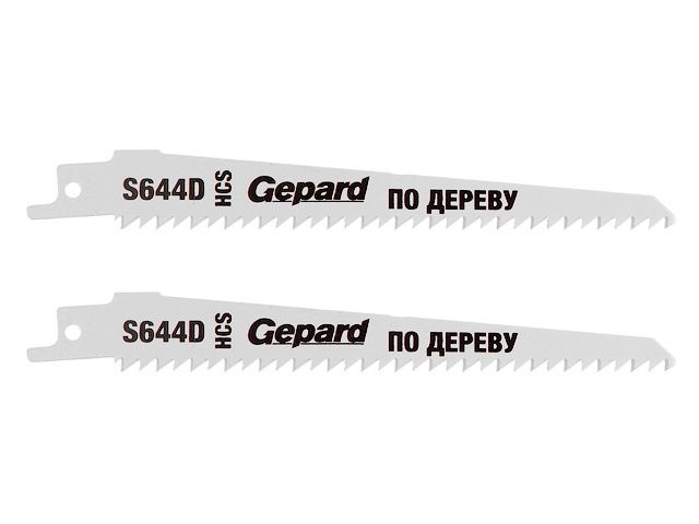пилка сабельная по дереву s644d (2 шт.) gepard (150мм, полотно для сабельной пилы, пропил криволинейный, быстрый рез) gp0643-22 от BTSprom.by