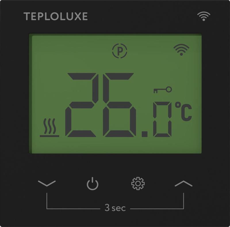 терморегулятор электронный pontus wi-fi черн. теплолюкс 100037088500 от BTSprom.by