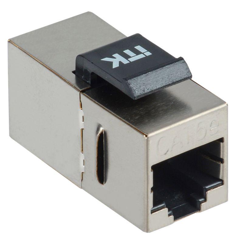 адаптер проходной keystone jack rj45-rj45 кат.5e ftp itk cs7-1c5ef от BTSprom.by