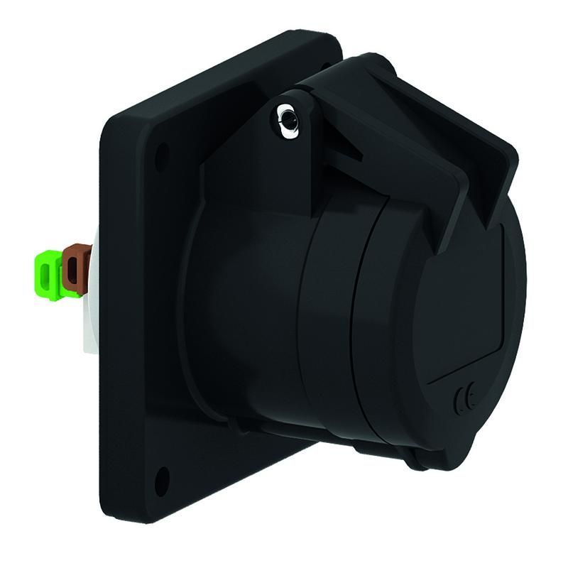 розетка панельная 16а 3п 2p+pe 230-380в ip44 quick connect черн. bals 130269 от BTSprom.by