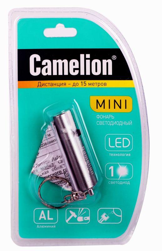 фонарь-брелок led18-1r 1 led 4xg3 металлик овал в компл. алюм. блистер camelion 13355 от BTSprom.by