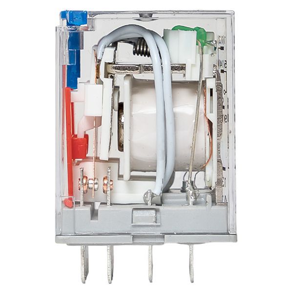  Реле промежуточное с кнопкой и мех. индикацией RPAt 22/4 5А 220В DC AVERES EKF rpat-22-4-220DC фото в каталоге от BTSprom.by