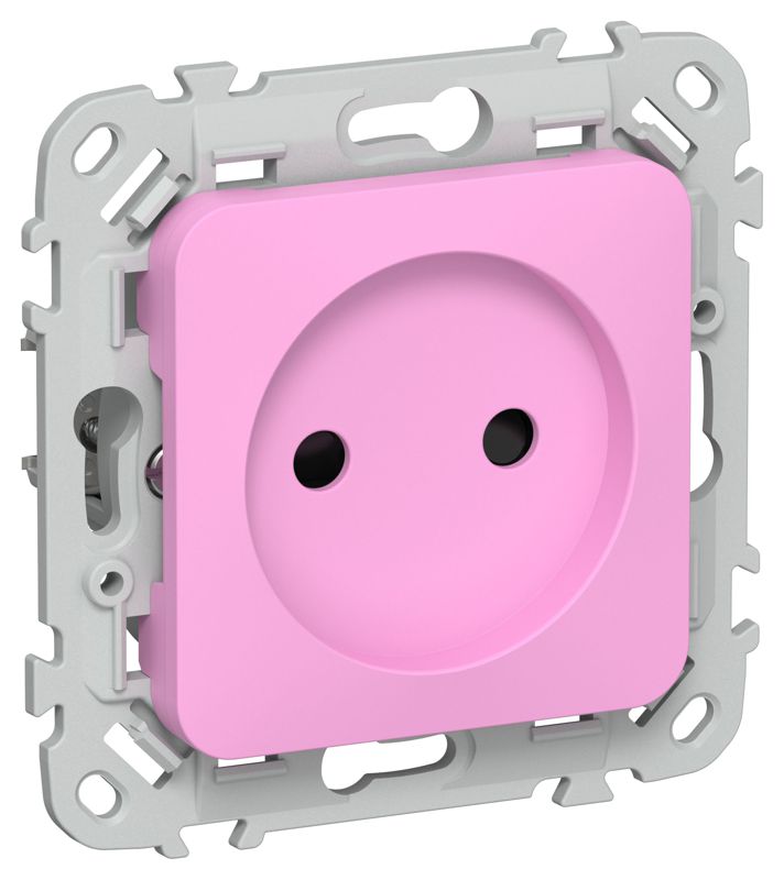 розетка сп flite рсш01-1-флпр 10а без заземл. с защ. шторками безвинтовое крепление механизм пурпур. iek fi-r13-10-1-k99 от BTSprom.by