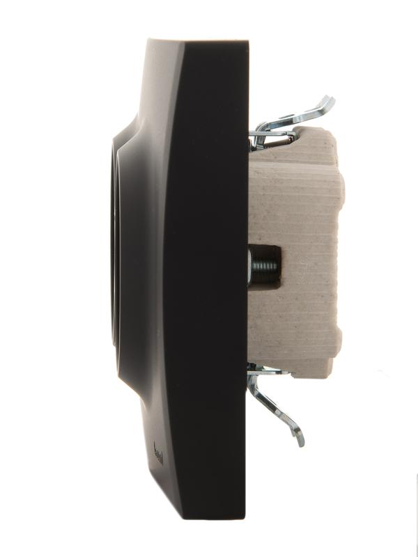  Розетка 2-м СП Karina с заземл. керамика черн. бархат LEZARD 707-4200-127 фото в каталоге от BTSprom.by