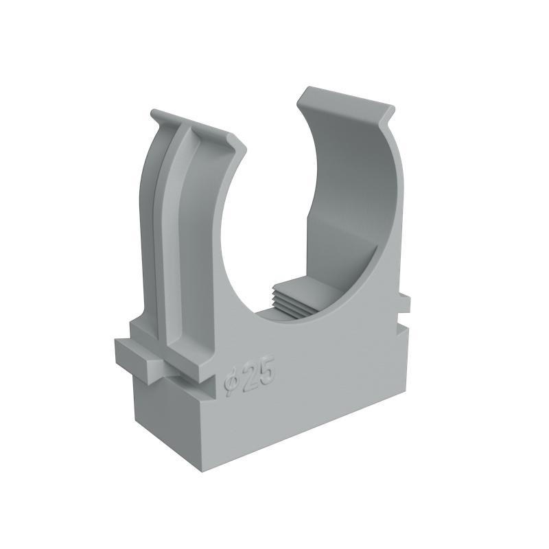 держатель для труб (клипса) km-kkpm-25 d25мм для прямого монтажа сер. (уп. 100шт) км lo67232 от BTSprom.by держатель для труб (клипса) km-kkpm-25 d25мм для прямого монтажа сер. (уп. 100шт) км lo67232 от BTSprom.by