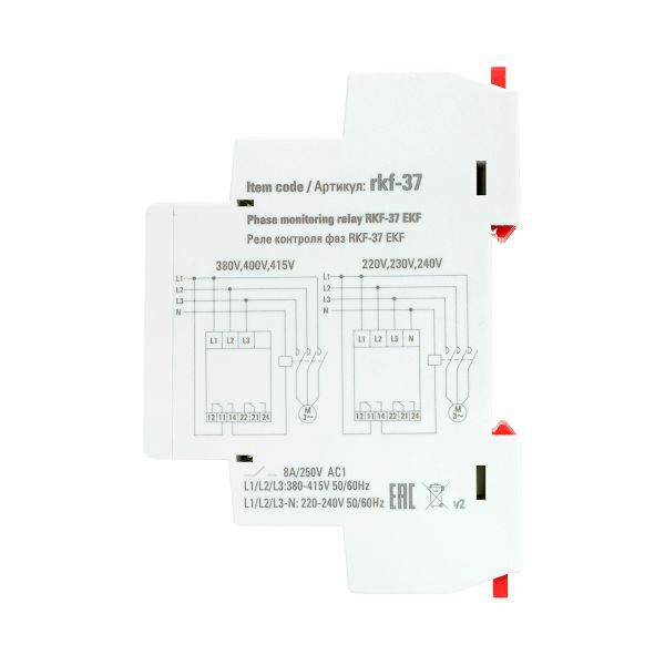  Реле контроля фаз RKF-37 PROxima EKF rkf-37 фото в каталоге от BTSprom.by