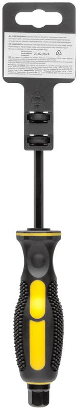  Отверткa ударная сталь S2 шестигран. жало боек под ключ прорезиненная ручка профи 6х100мм PH2 FIT 55626 фото в каталоге от BTSprom.by