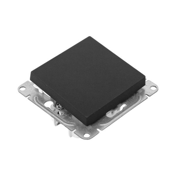  Выключатель кнопочный 1-кл. СП Эпика механизм черн. EKF UP1-SWB-13 фото в каталоге от BTSprom.by