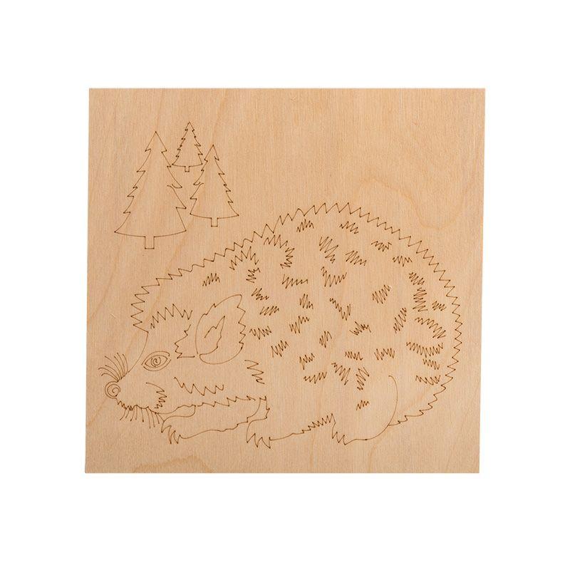  Набор досок для выжигания "Животные" 150х150мм (Белка/Слон/Сова/Ежик/Тигр) пакет (уп.5шт) Rexant 12-0928 фото в каталоге от BTSprom.by