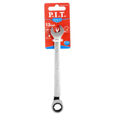 ключ комбинированный с храповым механизмом advance 13мм 40crv 90 зубцов nicr p.i.t. hrcw01-0013 от BTSprom.by
