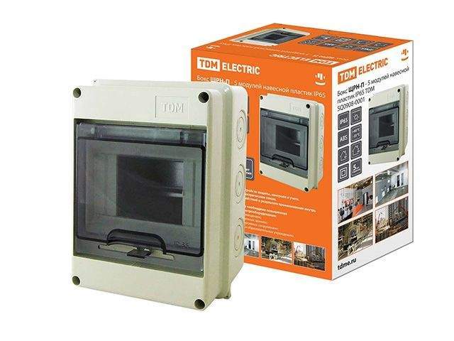 бокс щрн-п-5 модулей навесной пластик ip65 tdm sq0908-0001 от BTSprom.by