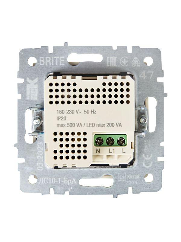  Датчик движения BRITE ДС10-1-БрА механизм алюм. IEK BR-MS10-N-150-05-K47 фото в каталоге от BTSprom.by