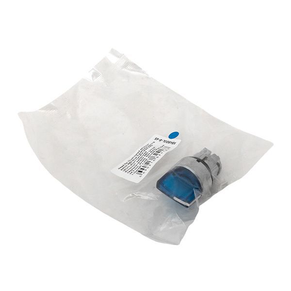  Механизм переключателя исполнительный XB4 IP65 на 3 положения возвратный без фиксации с подсветкой с короткой ручкой син. EKF XB4BD3L-B-65 фото в каталоге от BTSprom.by