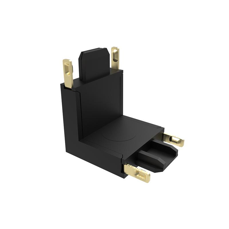 коннектор mtr16 cv-bl v-обр. накладной шинопровод низковольтный pro черн. jazzway 5057319 от BTSprom.by