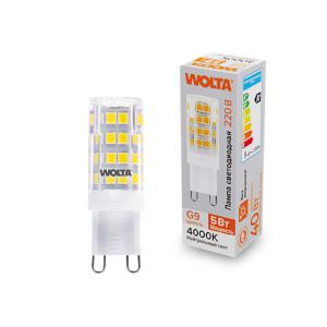 лампа светодиодная 5вт 4000к g9 wolta wstd-jcd-5w4kg9-c от BTSprom.by