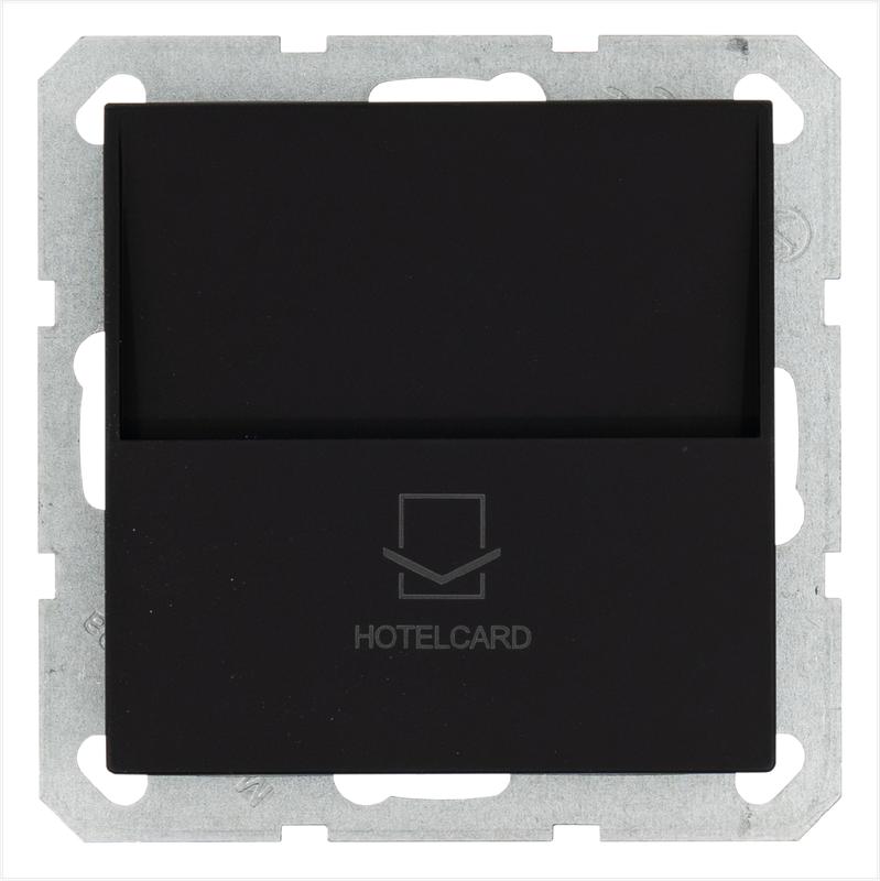 выключатель карточный 10а ip20 отельный механизм черн. матовый soft touch jasmart g6209pb от BTSprom.by