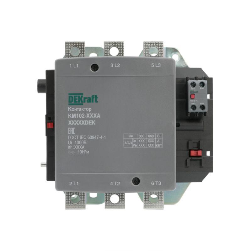 контактор 400а 110в ас ас3 ас4 1но+1нз км-102 dekraft 21966dek от BTSprom.by