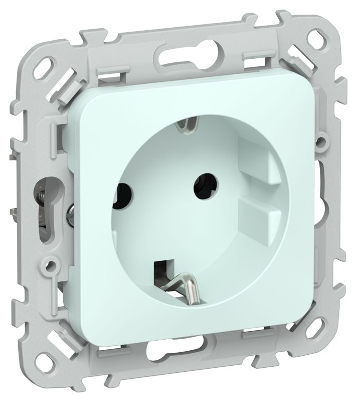 розетка сп flite рс11-1-флхл 16а с заземл. без защ. шторок безвинтовое крепление механизм холод. лед iek fi-r11-16-1-k94 от BTSprom.by